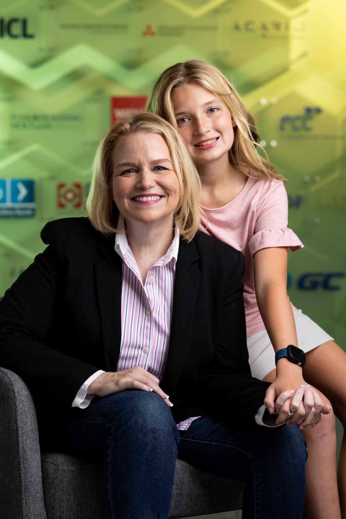 Katie Mehnert with her daughter, Ally