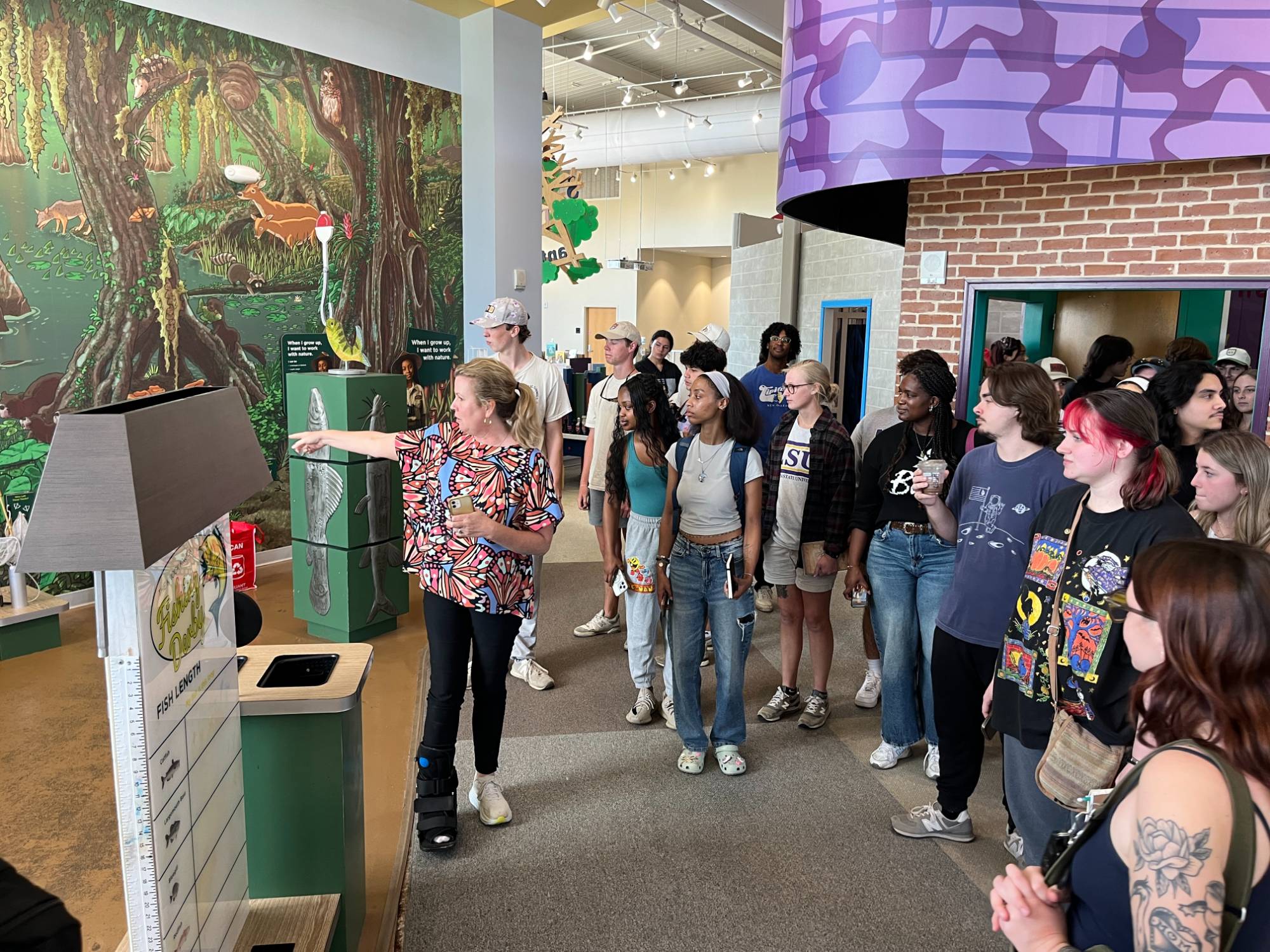 Students on a site visit to the Knock Knock Children's Museum