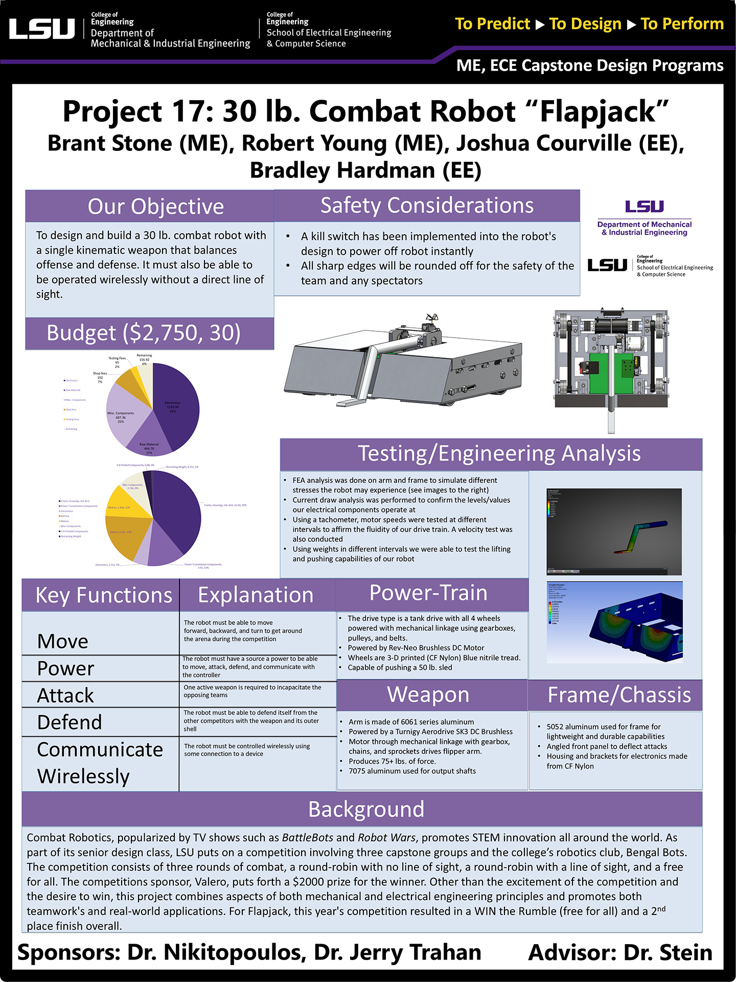 Project 17: 30lb Combat Robot 1 “Flapjack” (2025)