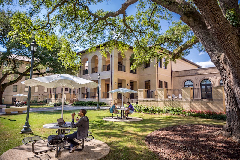 Courtyard of East & West Laville Halls