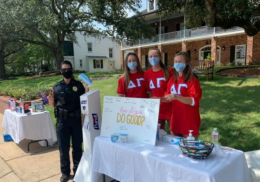 officer at sorority training