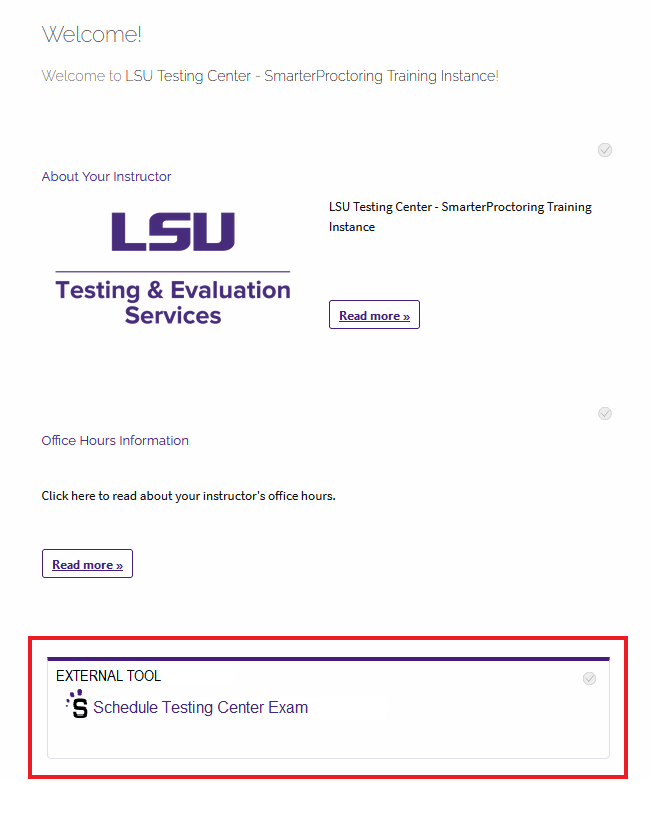 SmarterProctoring External Tool in Moodle